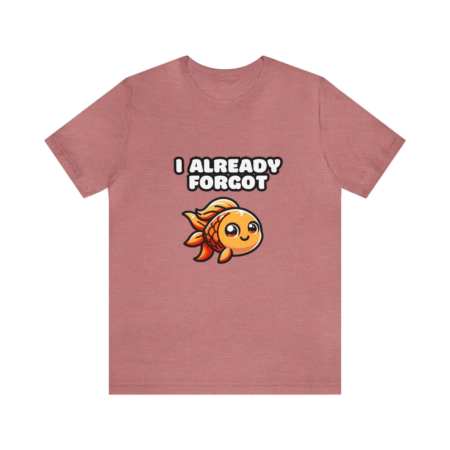 US - I Already Forgot - Goldfish T-shirt Heather Mauve / S