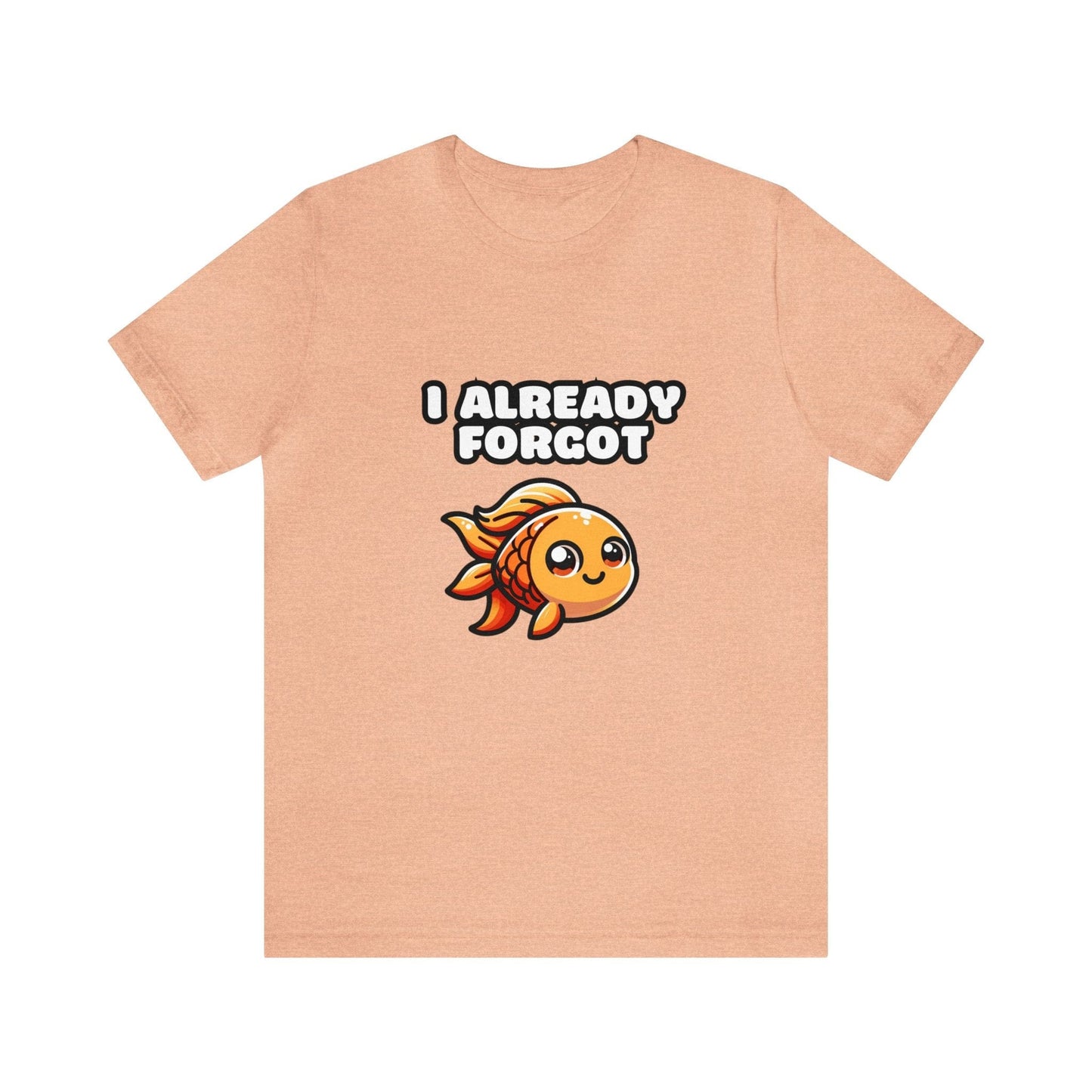 US - I Already Forgot - Goldfish T-shirt Heather Peach / S