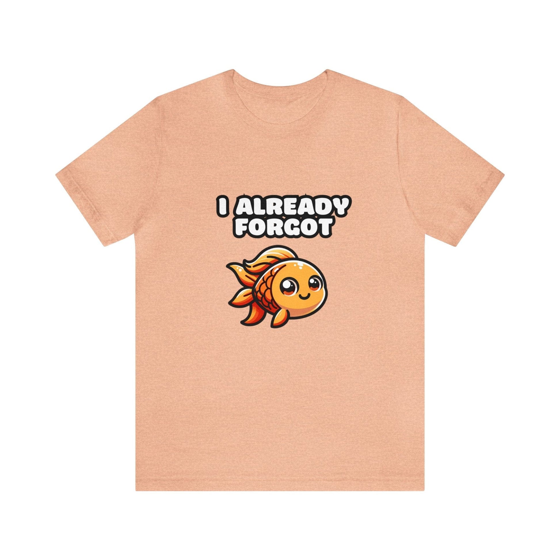 US - I Already Forgot - Goldfish T-shirt Heather Peach / S