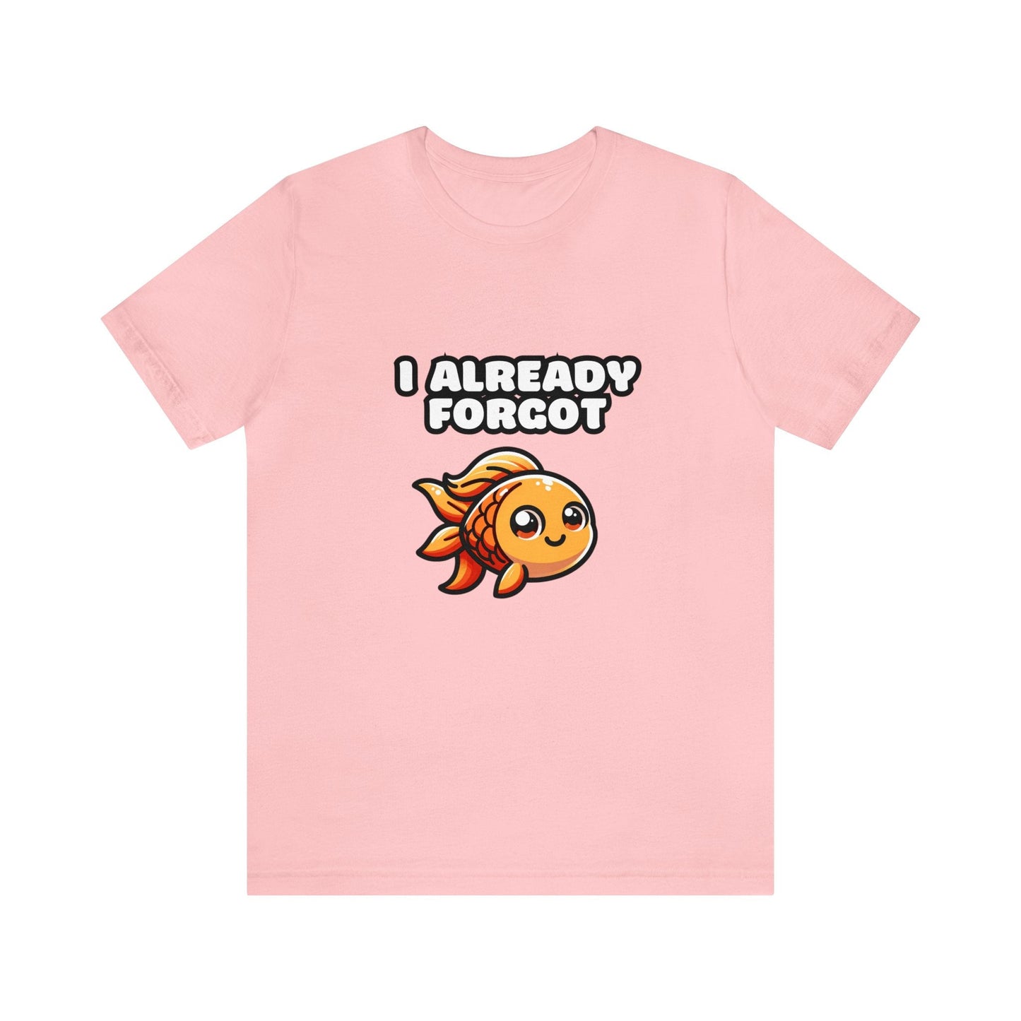 US - I Already Forgot - Goldfish T-shirt Pink / XS