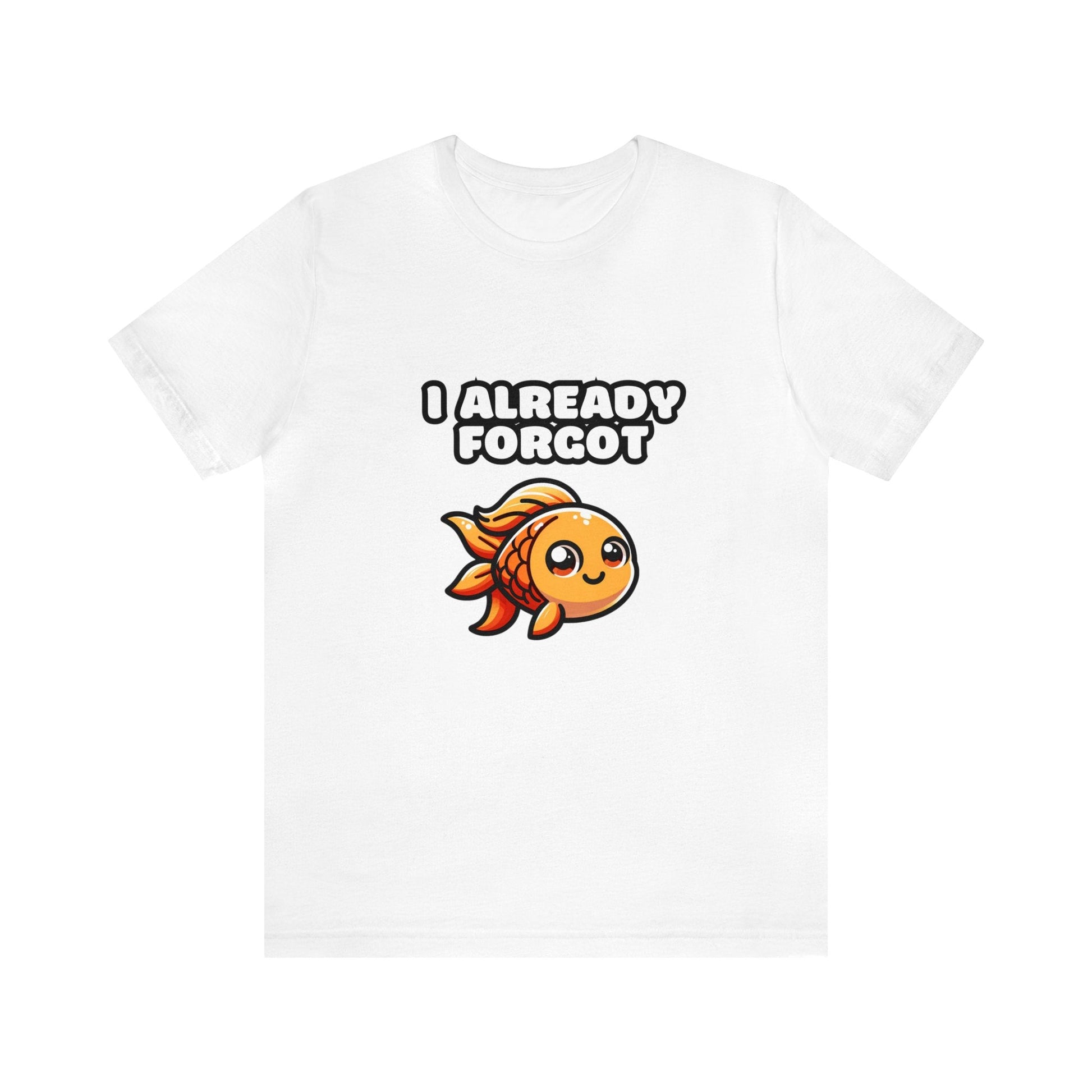 US - I Already Forgot - Goldfish T-shirt White / S