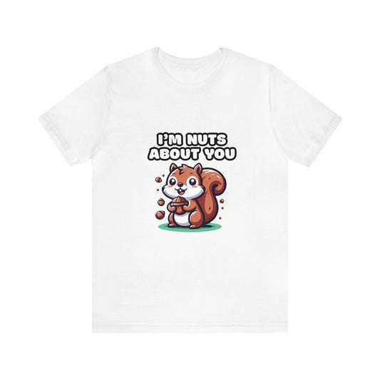 US - I'm Nuts About You - Squirrel T-shirt White / S