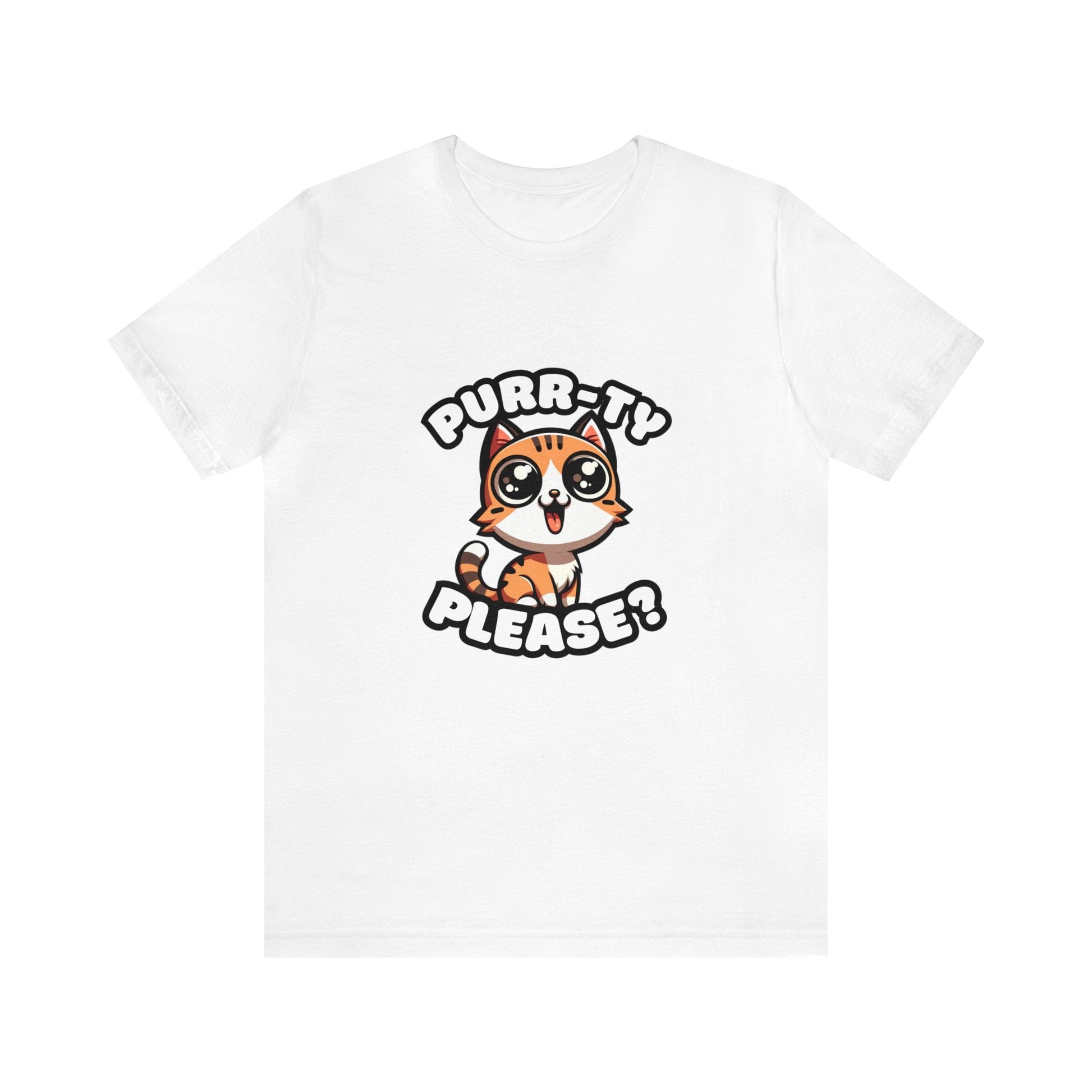 US - Purr-ty Please - Tiger T-shirt White / S