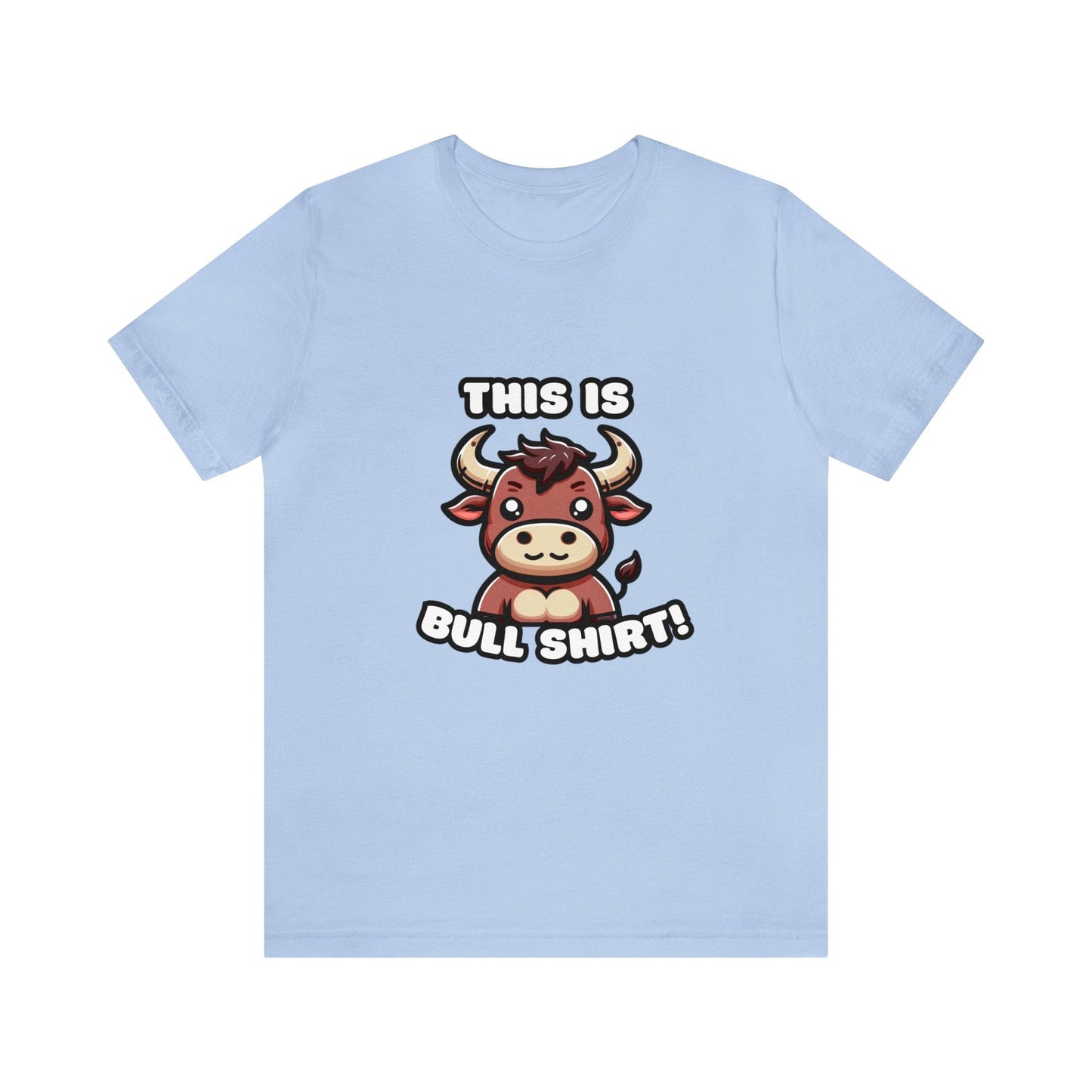 US - This Is Bull Shirt - Bull T-shirt Baby Blue / S