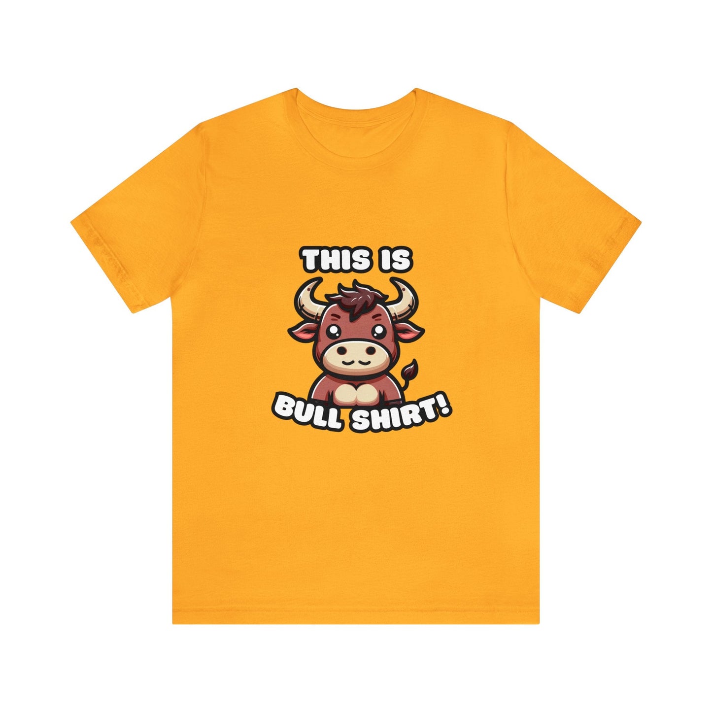 US - This Is Bull Shirt - Bull T-shirt Gold / XS