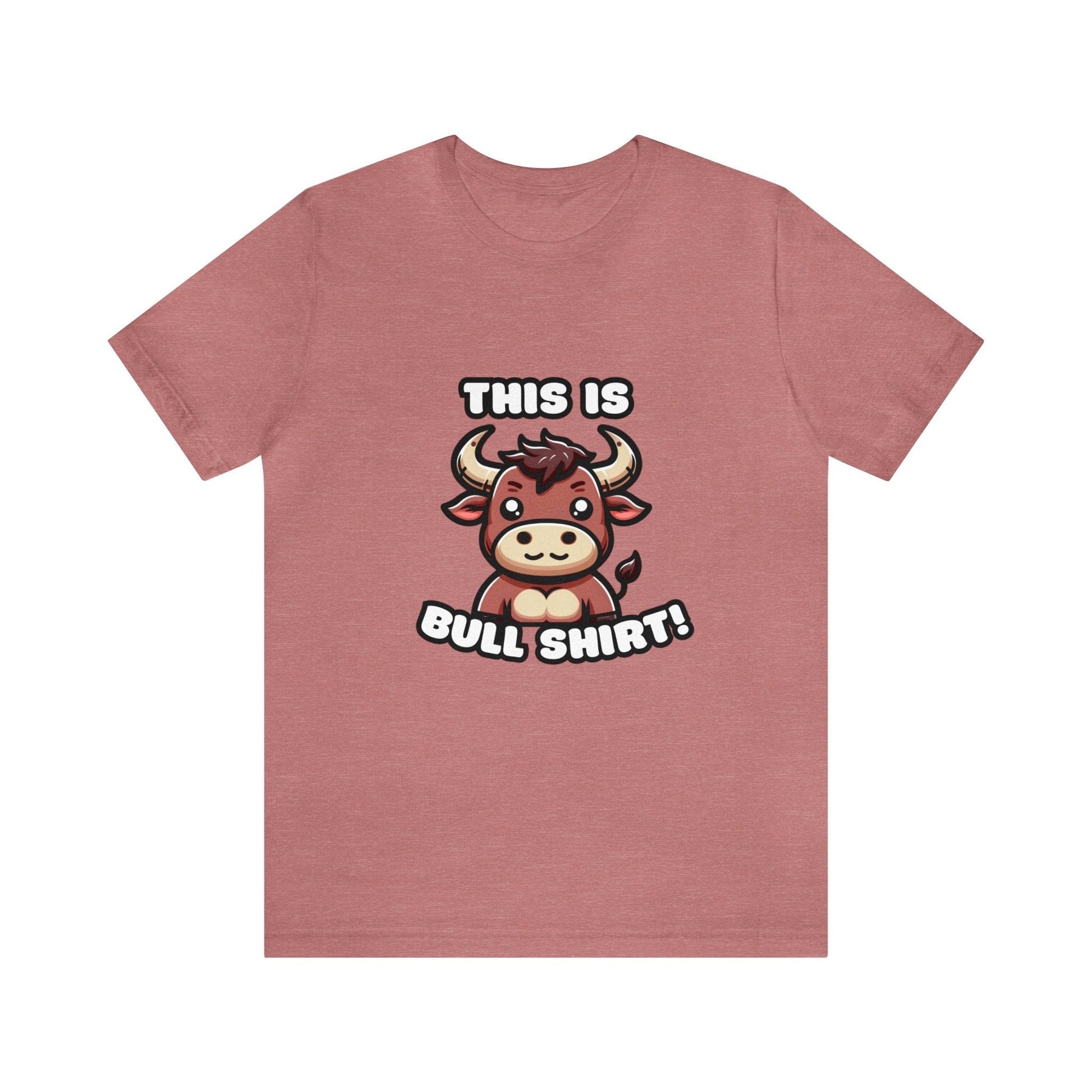 US - This Is Bull Shirt - Bull T-shirt Heather Mauve / S