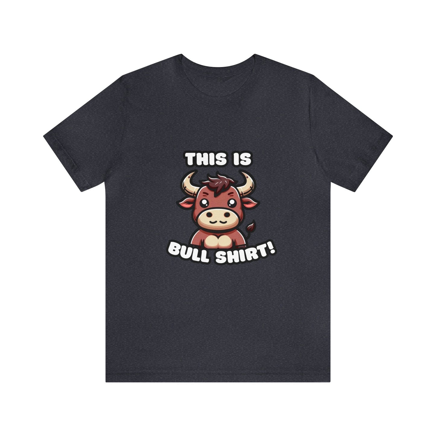 US - This Is Bull Shirt - Bull T-shirt Heather Navy / XS