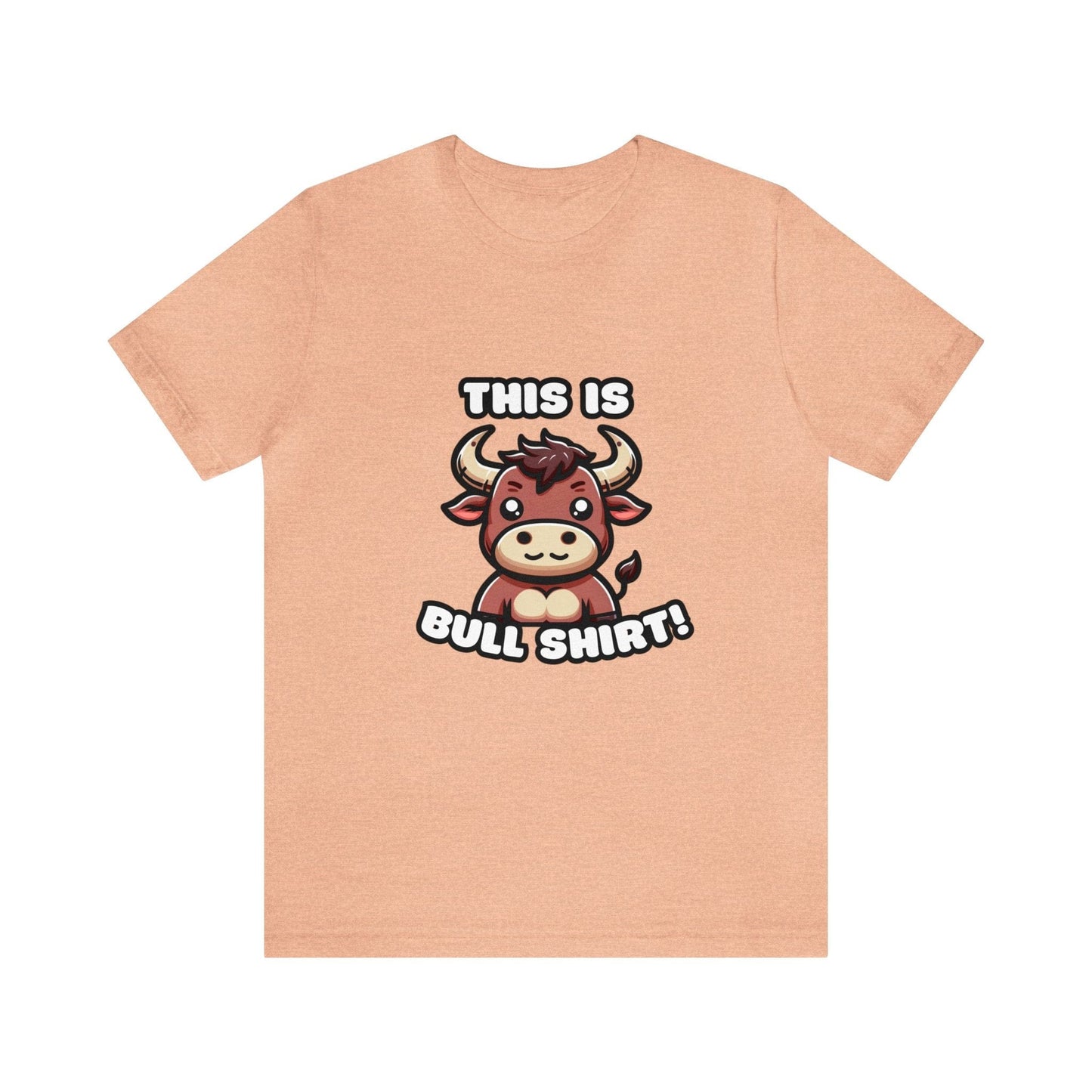 US - This Is Bull Shirt - Bull T-shirt Heather Peach / S