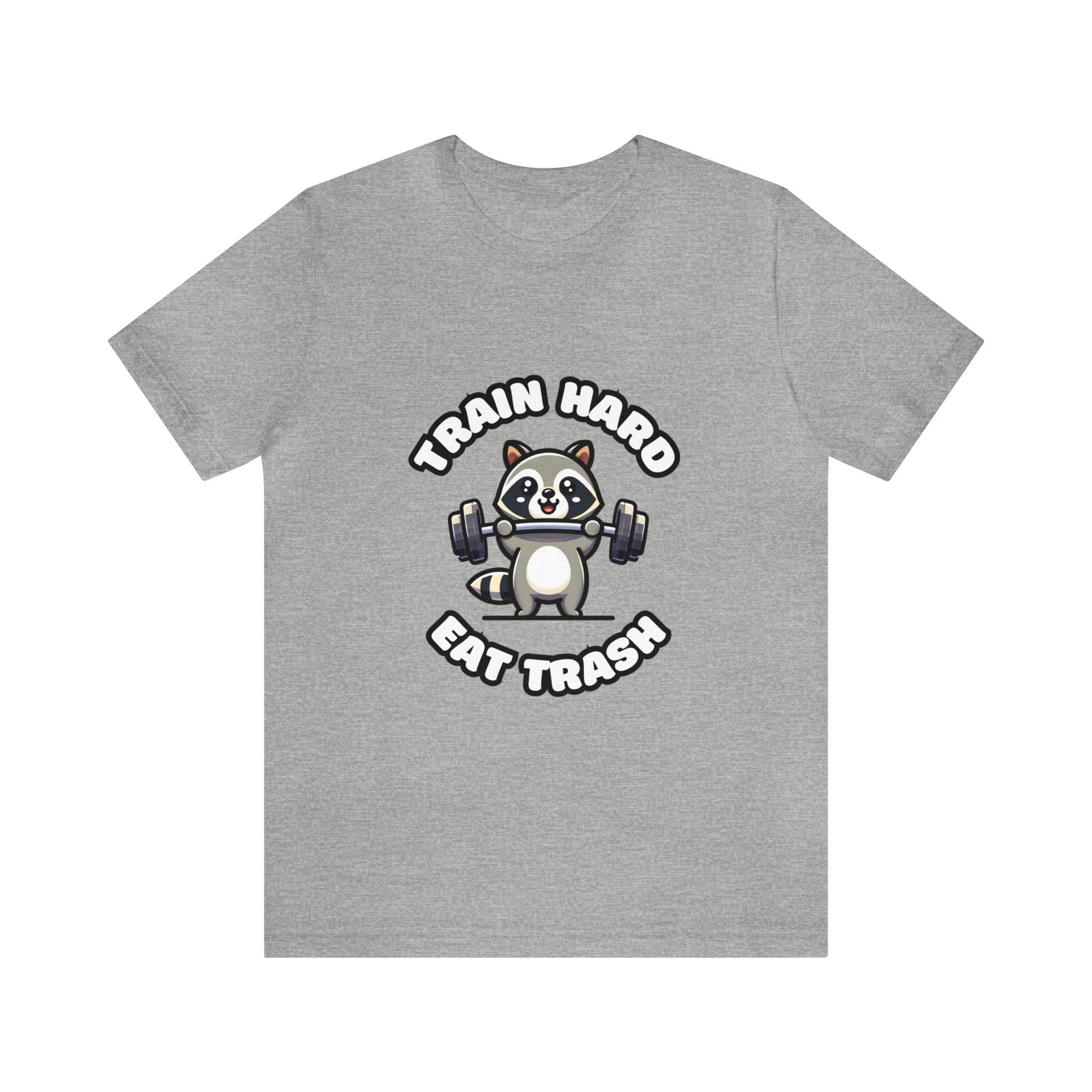 Train Hard Eat Trash - Raccoon T-shirt Athletic Heather / S