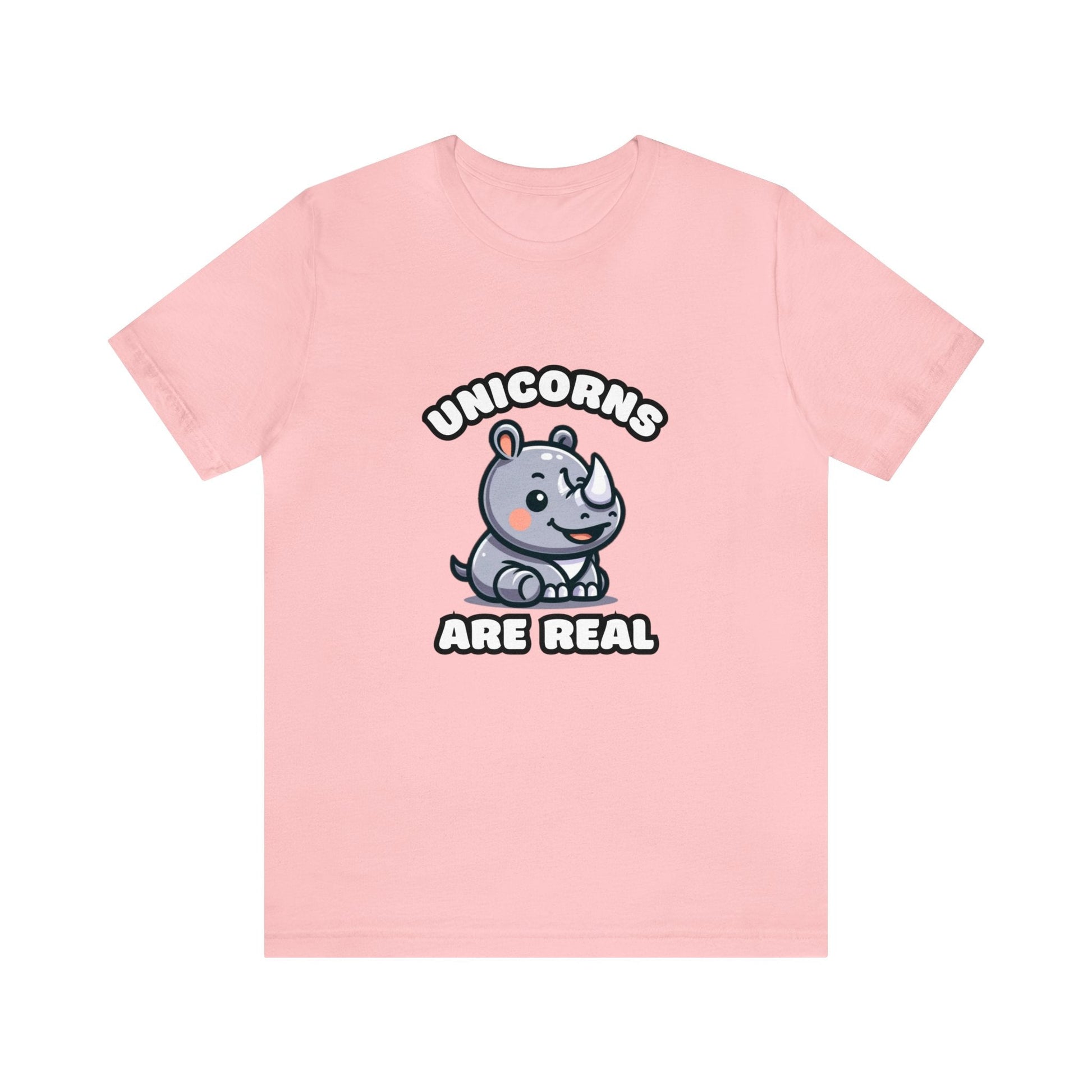 Unicorns Are Real - Rhino T-shirt Pink / XS