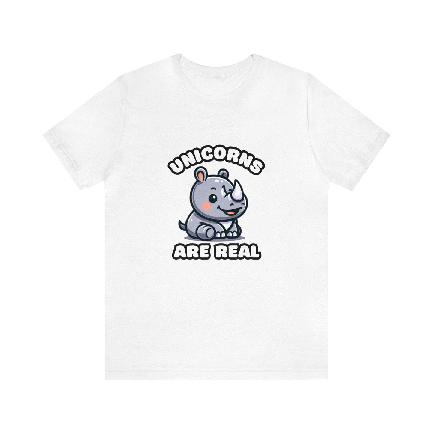 Unicorns Are Real - Rhino T-shirt White / S