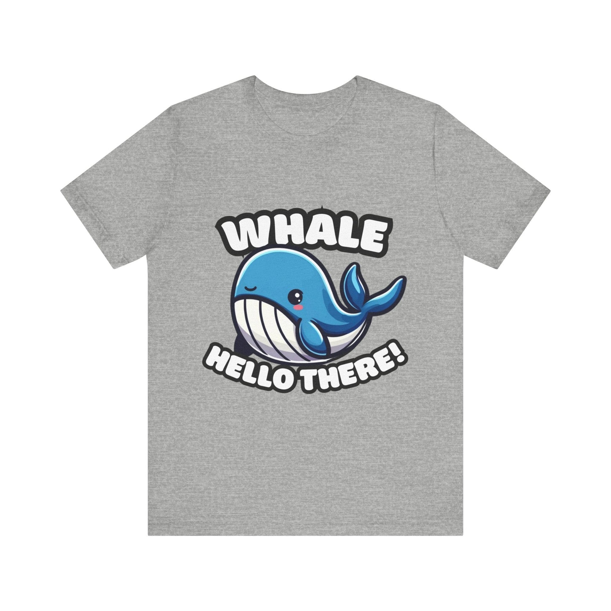 Whale Hello There - Whale T-shirt Athletic Heather / S