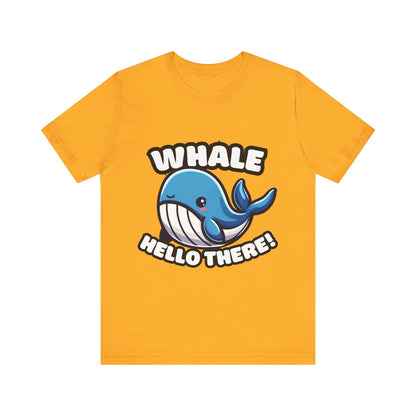 Whale Hello There - Whale T-shirt Gold / S