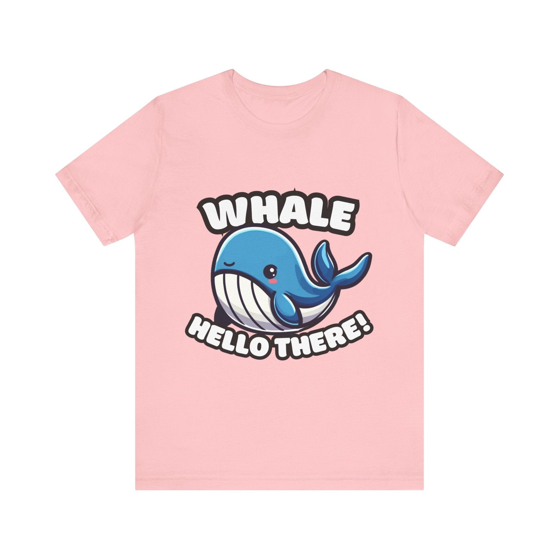 Whale Hello There - Whale T-shirt Pink / S